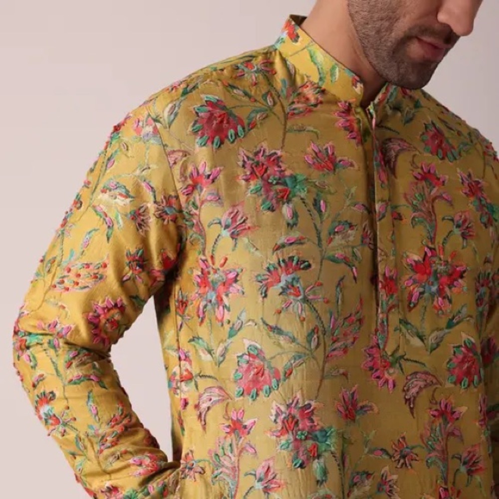 Ethnic Indian Men’s Kurta and Pant Set